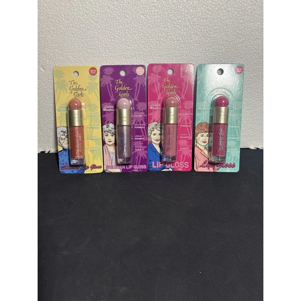The Golden Girls Lip Gloss Complete Set Of 4 Sophia Dorothy Rose and Blanche